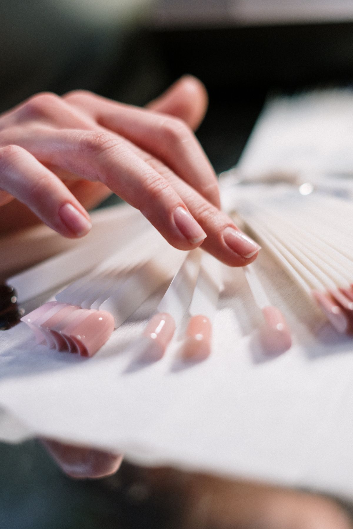 Nail set being prepped at Dripped Tipz
